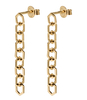 Essentiele Open Hexagons Chain Earrings