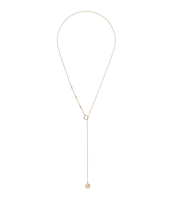Essentielle Hexagon Charm Lariat Necklace