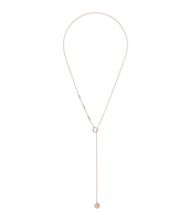 Essentielle Hexagon Charm Lariat Necklace