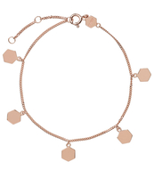 Essentielle Hexagon Charms Chain Bracelet