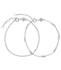 Essentielle Set Of Two Twisted And Hexagon Chain Bracelet