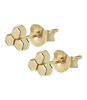 Essentielle Three Hexagon Stud Earrings