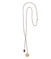 Fairy Garnet Dragonfly Gold Plated Necklace