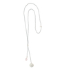 Fairy Rose Quartz Lotus Silver Necklace