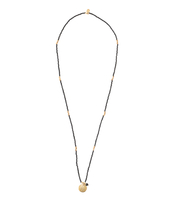 Fall Black Onyx Buddha Gold Plated Necklace