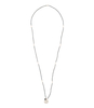 Fall Black Onyx Moon Silver Plated Necklace