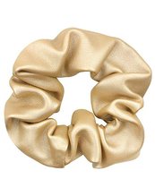 Faux Leather Scrunchie