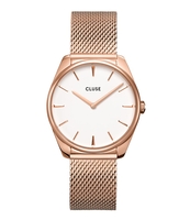 Feroce Mesh Rose Gold Plated White