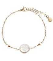 Flat Freshwater Pearl Bracelet X My Jewellery