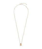 Force Tropicale Twisted Chain Tag Pendant Necklace