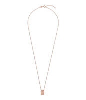 Force Tropicale Twisted Chain Tag Pendant Necklace