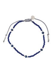 Friendly Lapis Lazuli Silver Bracelet