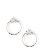 Front Facing Metal Star Hoops