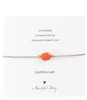 Gemstone Card Carnelian Gold Plated Bracelet