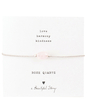 Gemstone Card Rose Quartz Silver Plated Bracelet