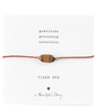 Gemstone Card Tiger Eye Gold Plated Bracelet
