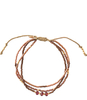 Gentle Garnet Gold Plated Bracelet