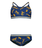 Girls Crop Top Bikini Leopard