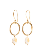 Graceful Citrine Gold Plated Earrings