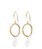 Graceful Moonstone Gold Plated Earrings