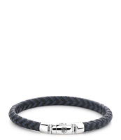 Half Round Braided Black-Blue