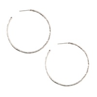Hammered Hoop Earrings