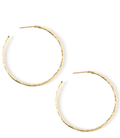 Hammered Hoop Earrings