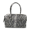 Handbag L Snake Printed Leather