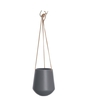 Hanging pot Skittle ceramic Leather cord
