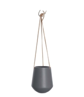 Hanging pot Skittle ceramic Leather cord