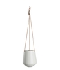 Hanging pot Skittle ceramic Leather cord