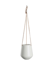 Hanging pot Skittle ceramic Leather cord