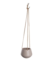 Hanging pot Skittle ceramic small Leather cord