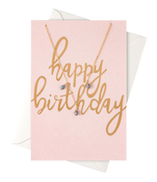 Happy Birthday Giftcard Necklace