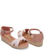Harper Chambray Stripe Wedge
