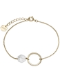 Idylle Open Circle Marble Hexagon Chain Bracelet
