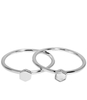 Idylle Solid Marble Hexagon Set of Two Rings