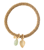 Jacky Aventurine Leaf Gold Plated Bracelet
