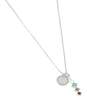 Ketting bedel & donkere edelsteentjes
