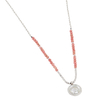 Ketting bedel & red jade