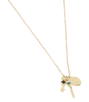Ketting black onyx & malachite