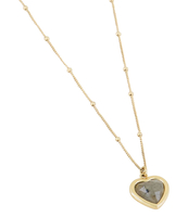 Ketting Labradorite hartje
