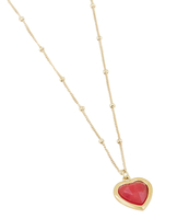 Ketting Red Jade hartje
