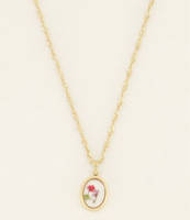 Ketting wildflower ovaal