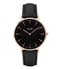 La Boheme Leather Rose Gold Plated Black