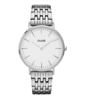 La Boheme Multi Link Silver Colored White