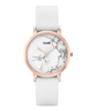 La Roche Petite Rose Gold Plated White Marble