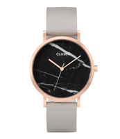 La Roche Rose Gold Plated Black Marble