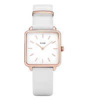 La Tetragone Rose Gold Plated White