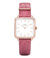 La Tetragone Rose Gold Plated White
